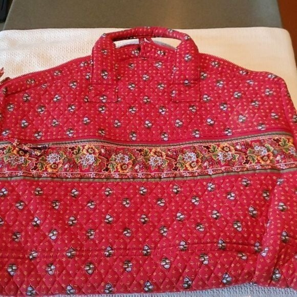 Vera Bradley Vintage Retired Provincial Red Large Double Zip Garment Bag - Picture 1 of 16